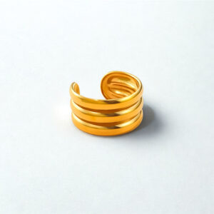 Triple layer cuff ring