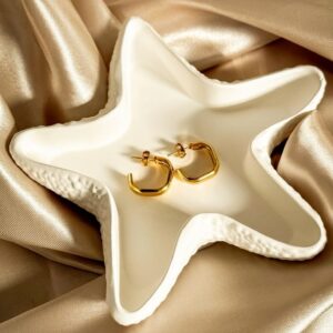 Starfish Ceramic jewelry Tray