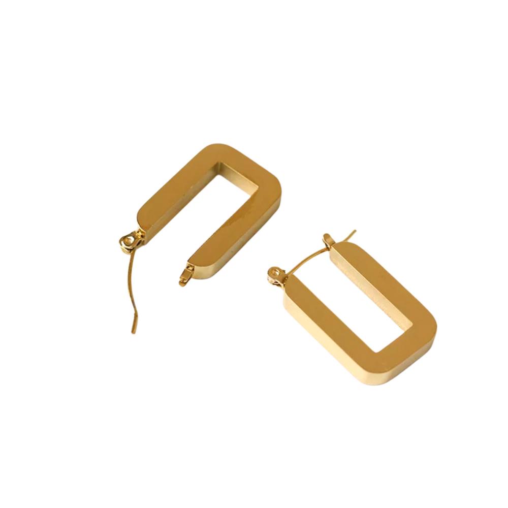 U Shaped Hoop Earrings - Image 2