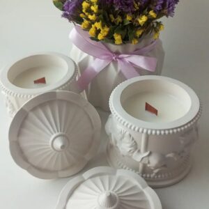 Carousel Wood Wick Candle Jar