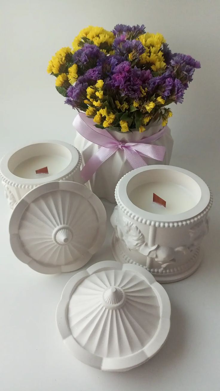 Carousel Wood Wick Candle Jar