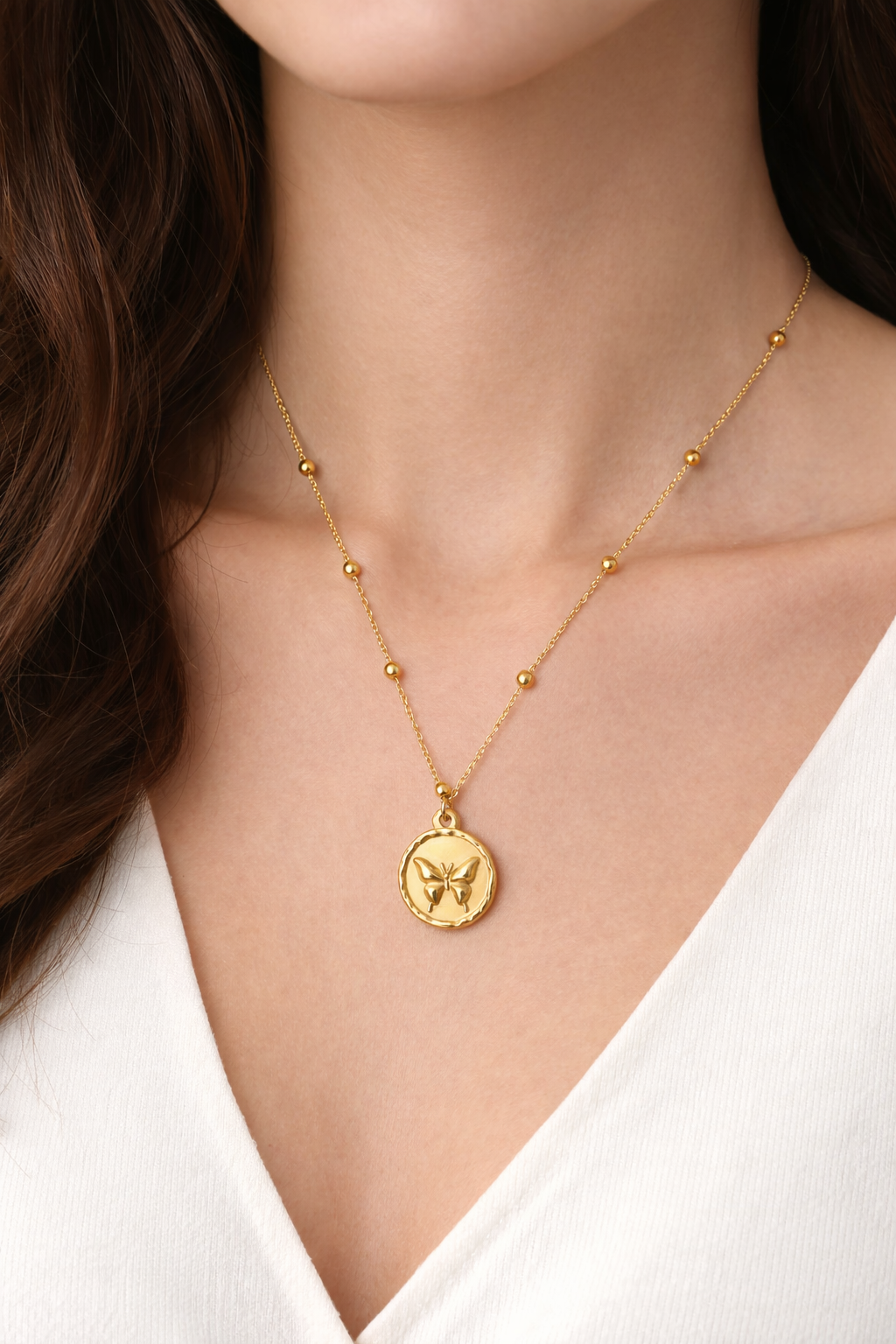 Butterfly Coin Pendant - Image 3