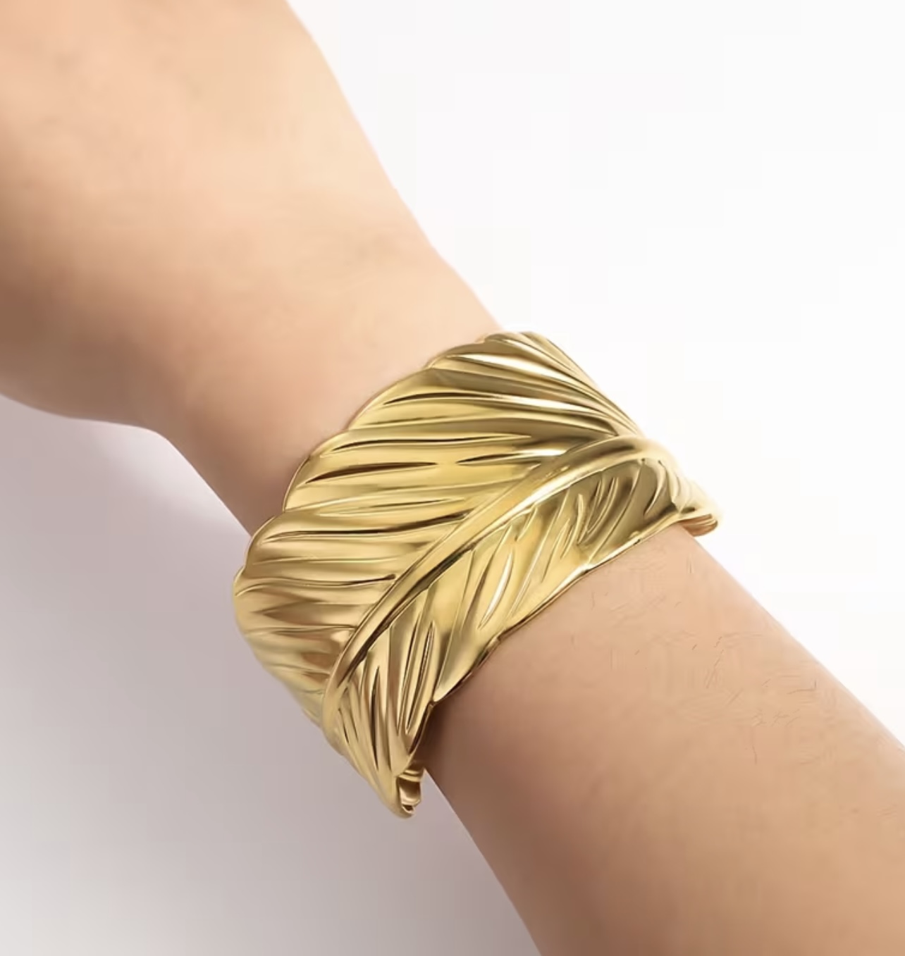Leaf Cuff Bangle - Image 3