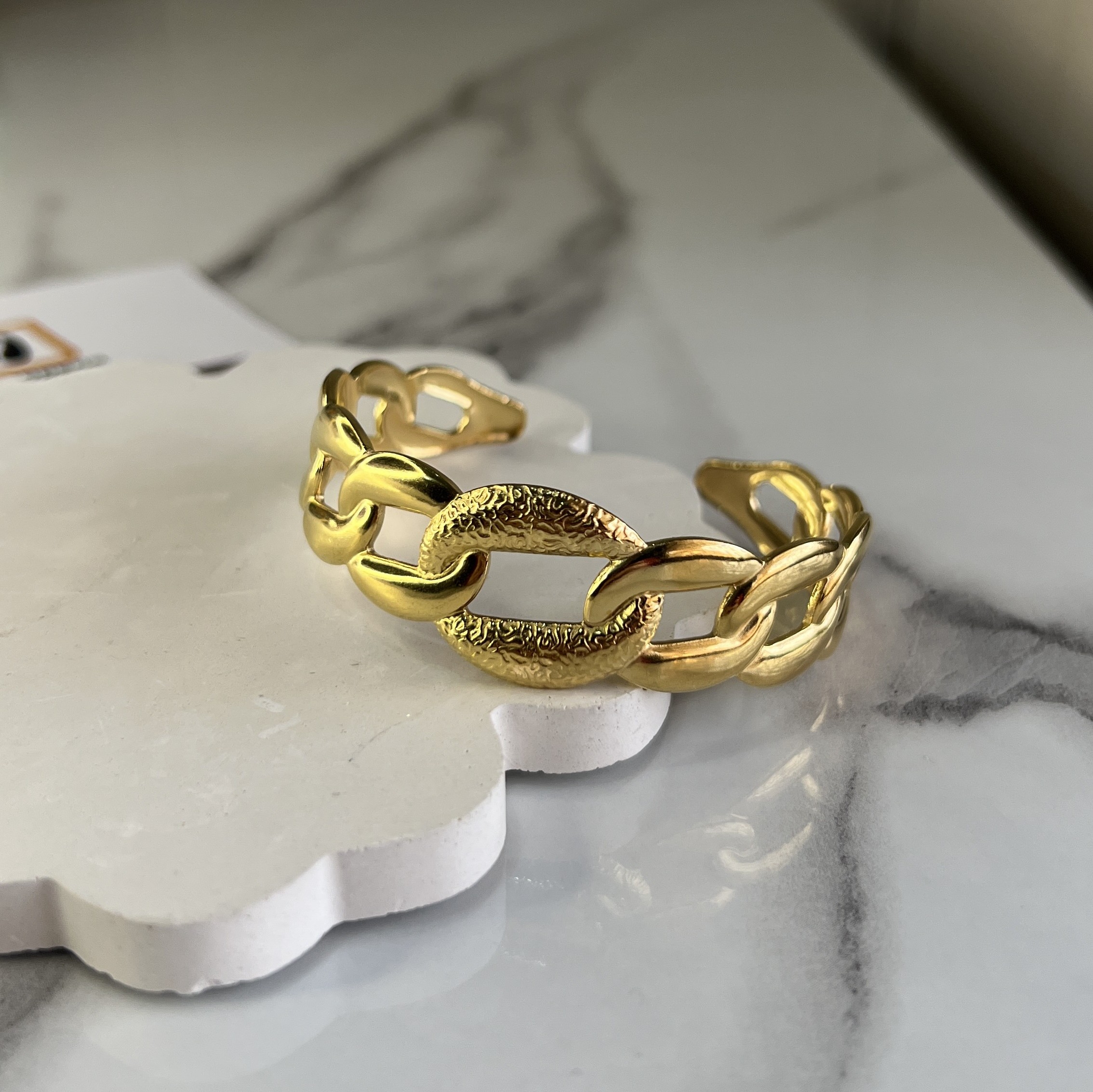 Chunky Cuban Chain Bangle