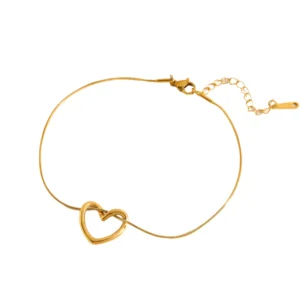 Hollow heart bracelet