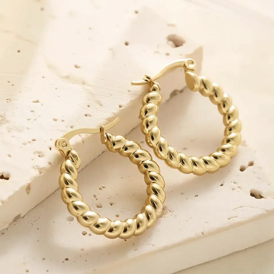 Twisted Hoop Earring - Image 4