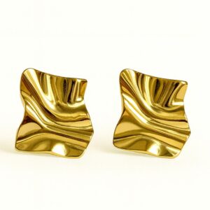 Geometric Irregular Fold Earring