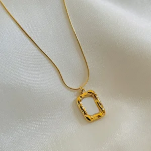 Hollow Rectangle pendant