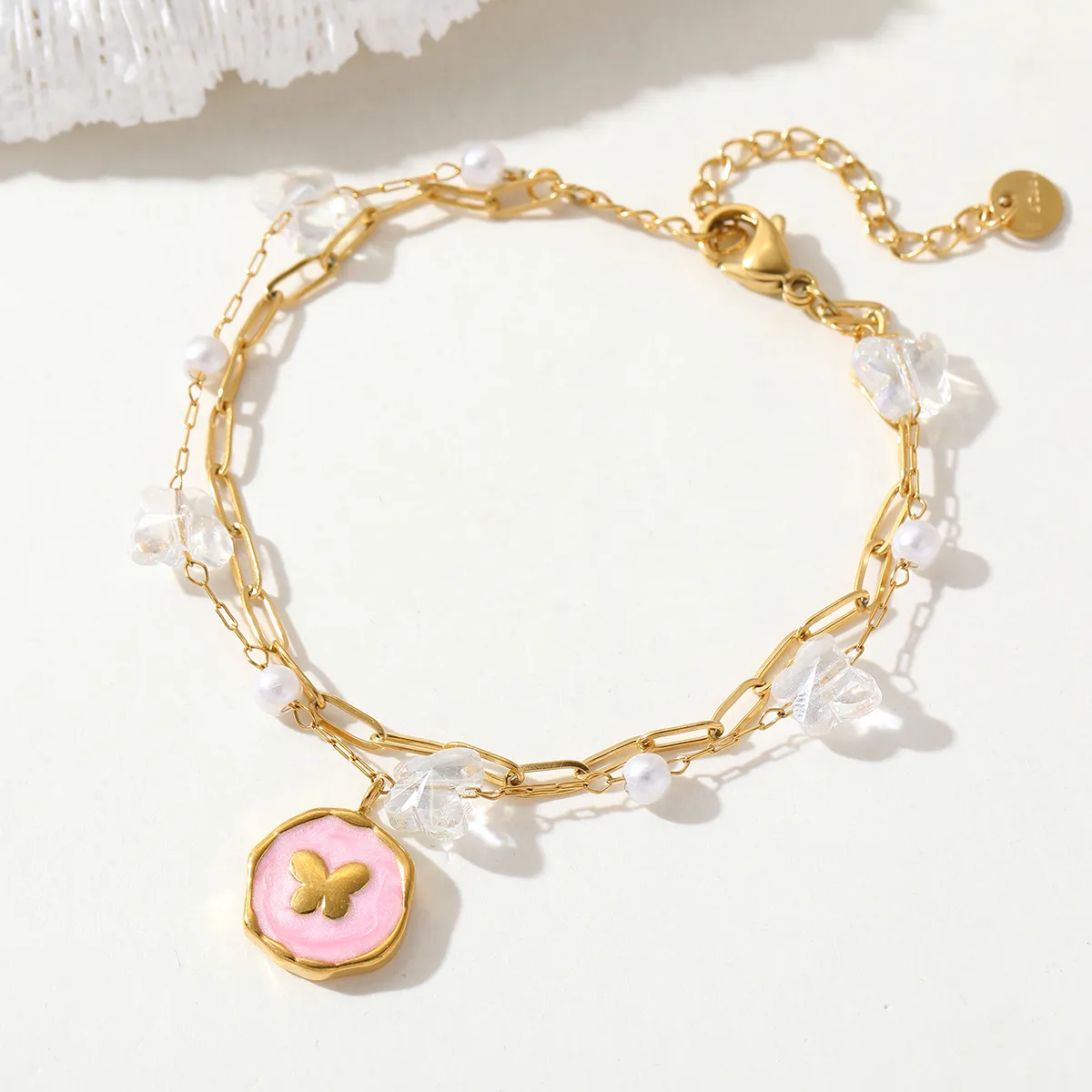 Butterfly Charm Bracelet - Image 2