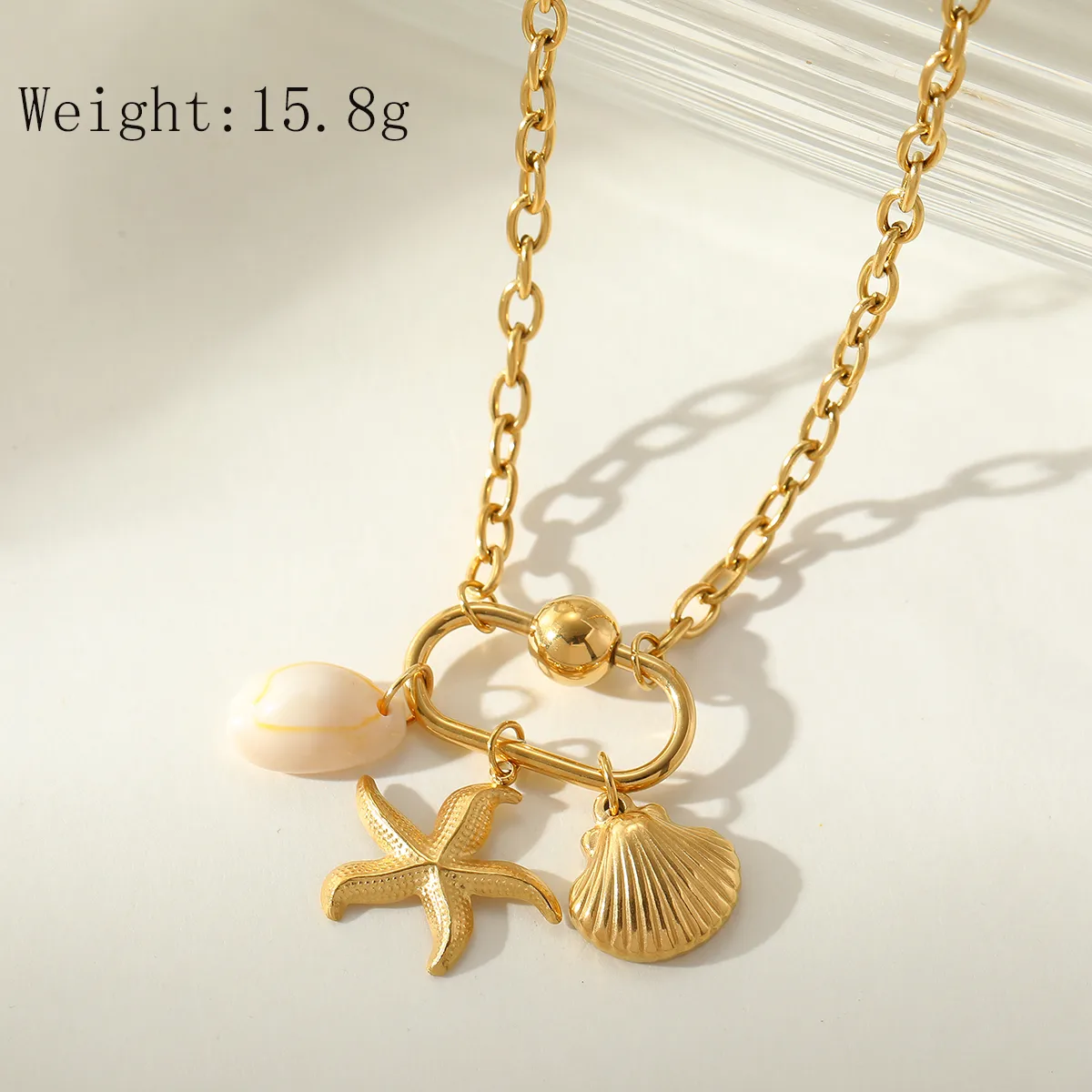 Starfish Shell charm necklace - Image 4