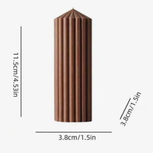 Ribbed Pillar Candle