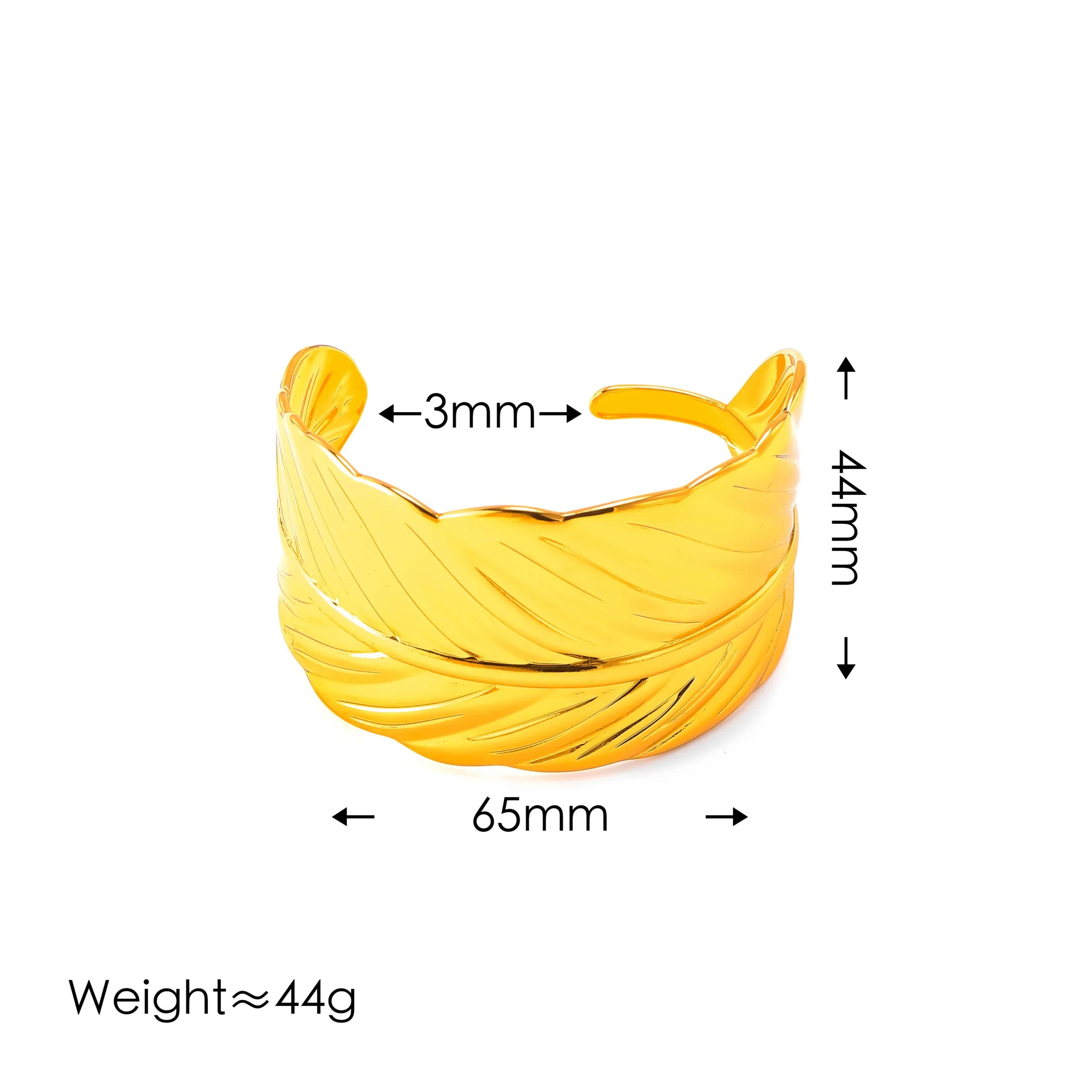 Leaf Cuff Bangle - Image 5