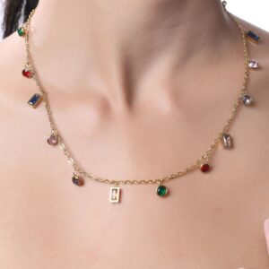 Multi charm necklace
