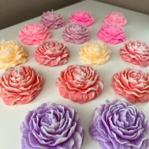 Peony Flower Candle medium