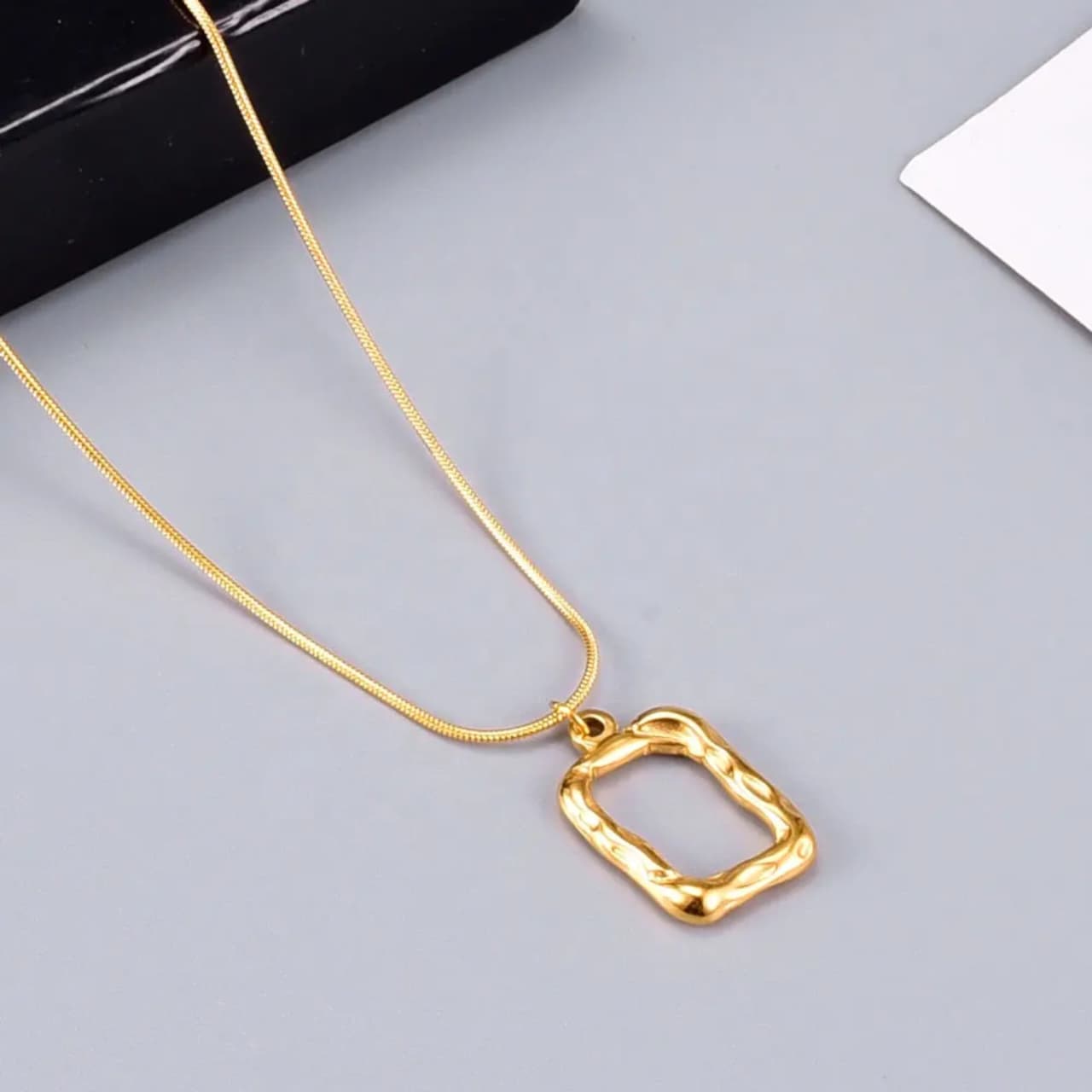Hollow Rectangle pendant - Image 2