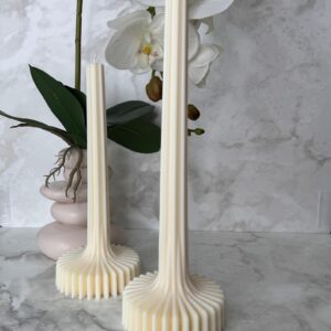 Striped Column Candle