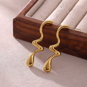 Geometric irregular stainless earrings