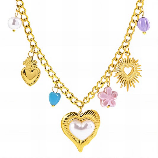 Classic heart charm necklace - Image 2