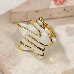 Star stainless steel ring