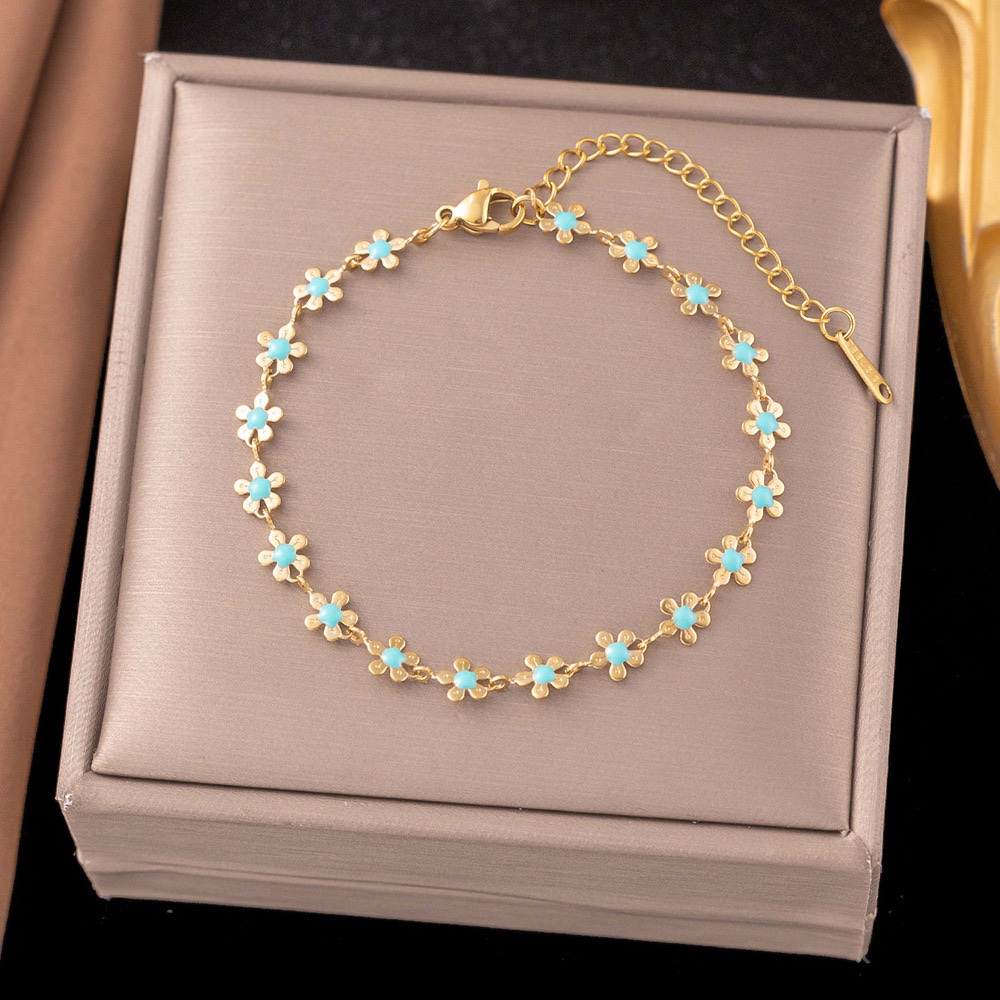Stainless steel blue flowers set - Image 2