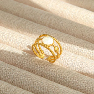 Stainless Steel Double Banded Ring
