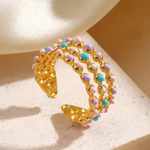 3-layer Vintage Open Ring