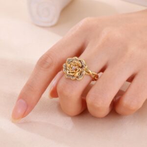 Elegant rose premium quality Ring