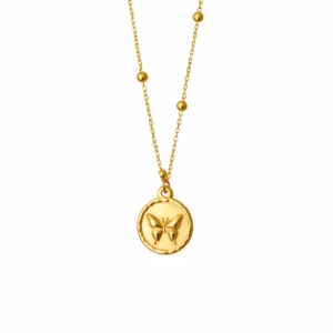 Butterfly Coin Pendant