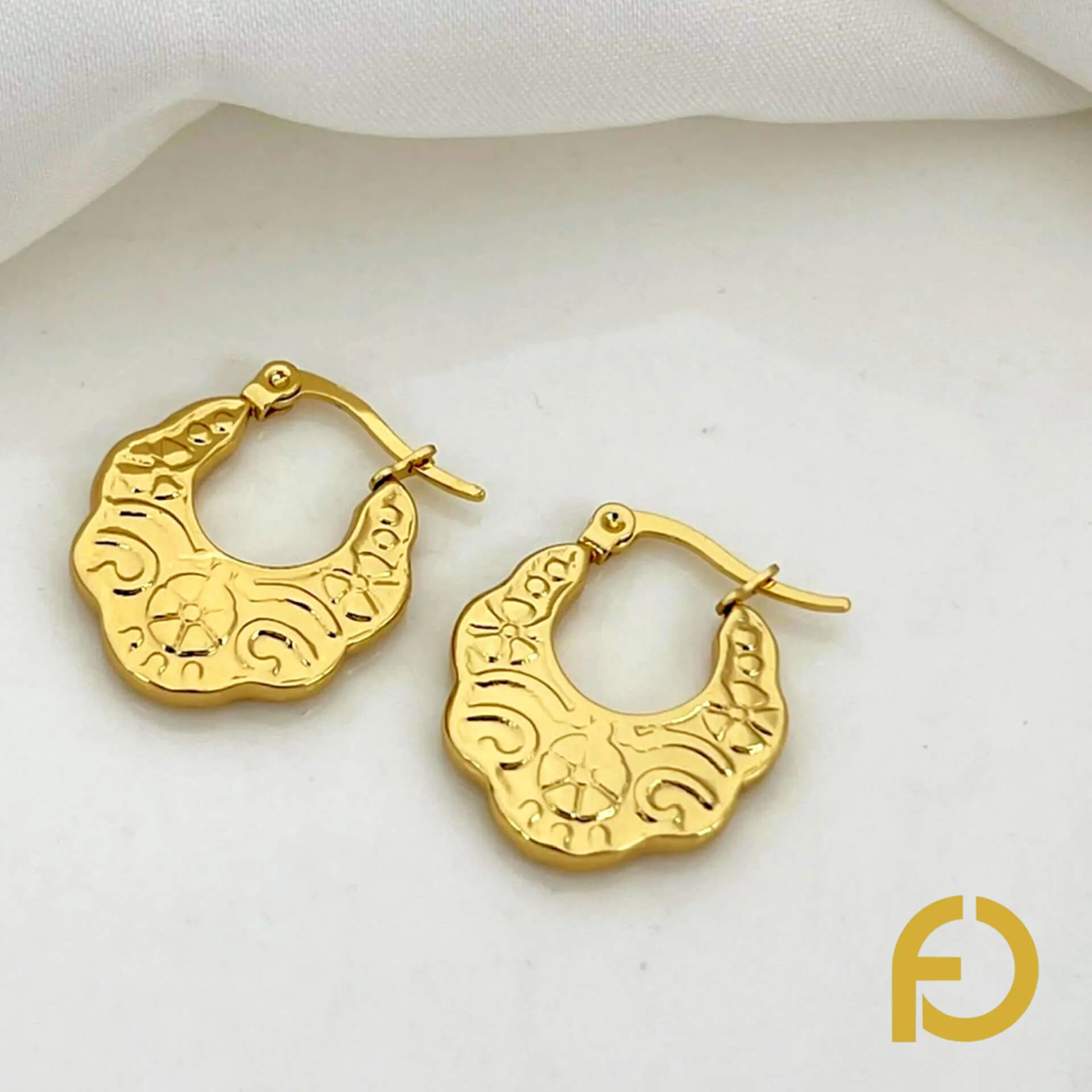 Mandala Dainty Hoops