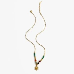 Sunflower pendant necklace