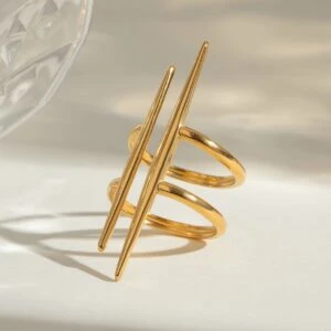 Stainless steel double layer ring